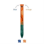 PENNA SFERA DUE COLORI CLICK&CLACK - TIGER - ink blu e arancio