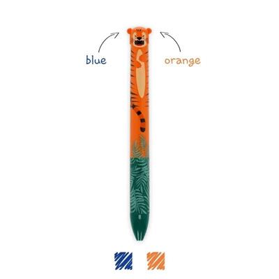 PENNA SFERA DUE COLORI CLICK&CLACK - TIGER - ink blu e arancio