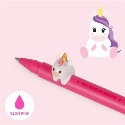 PENNA GEL LEGAMI LOVELY FRIENDS - UNICORN - ink neon pink