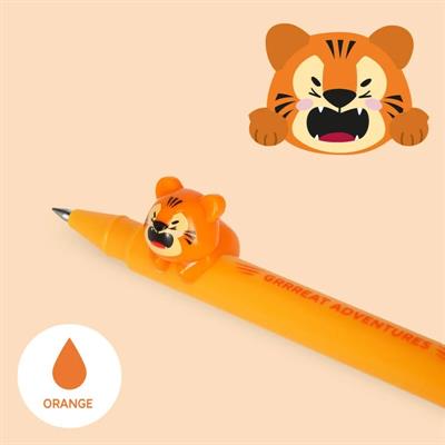 PENNA GEL LEGAMI LOVELY FRIENDS - TIGER - ink orange