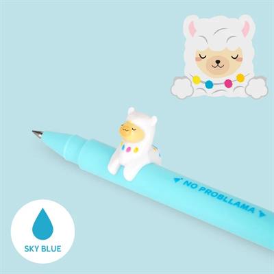 PENNA GEL LEGAMI LOVELY FRIENDS - LLAMA - ink sky blue