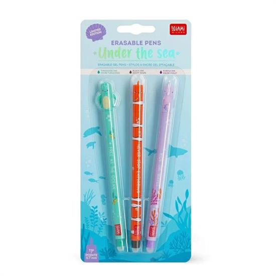 PENNE CANCELLABILI 3pz LEGAMI - UNDER THE SEA