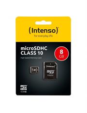 MICRO SD 8GB INTENSO + ADATTATORE