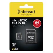 MICRO SD 64GB INTENSO + ADATTATORE