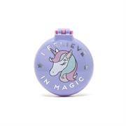 SPAZZOLA CON SPECCHIO LEGAMI - VIOLET UNICORN