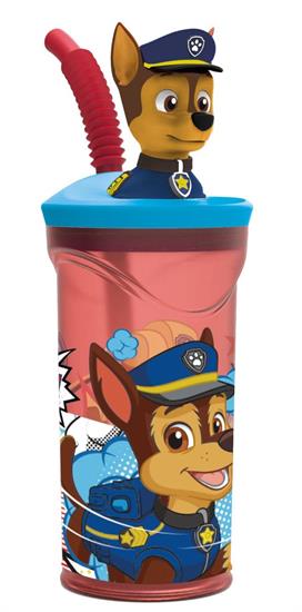 BICCHIERE 3D C/CANNUCCIA PAW PATROL