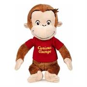 PELUCHE CURIOSO GEORGE 25cm RED TSHIRT