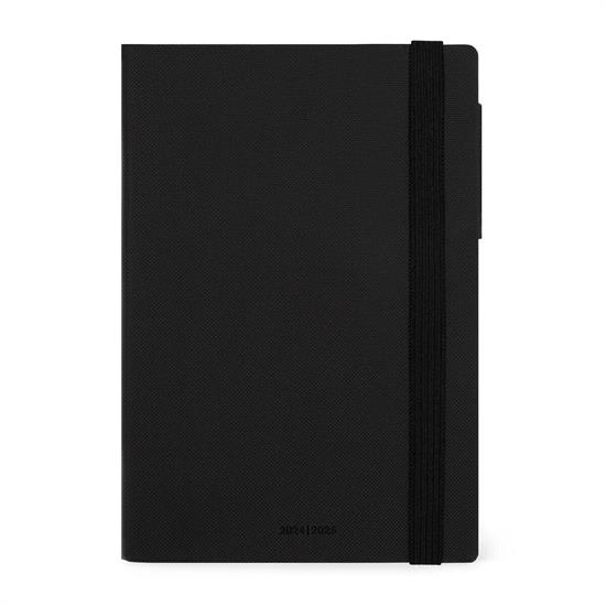 AGENDA 2025 12mesi WEEK BLACK DIAMOND 12x18 LEGAMI