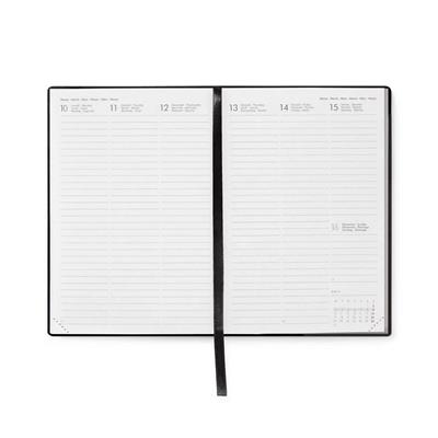 AGENDA 2025 12mesi WEEK BLACK DIAMOND 12x18 LEGAMI