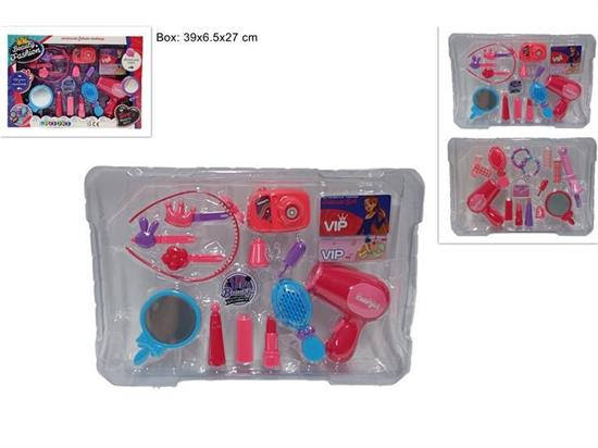 KIT TRUCCO C/ACCESSORI BELLEZZA