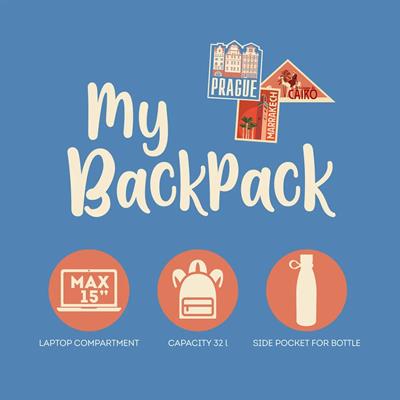 ZAINO MY BACKPACK LEGAMI - TRAVEL STICKERS