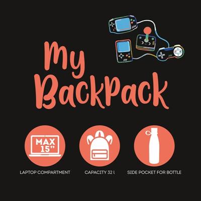 ZAINO MY BACKPACK LEGAMI - GAME LOVER