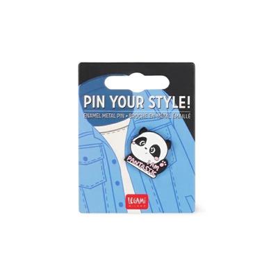 SPILLA METALLO LEGAMI - PIN PANDA