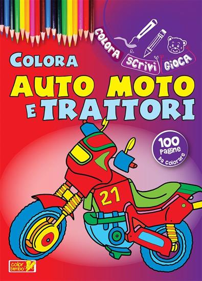 LIBRO COLORA AUTO MOTO E TRATTORI