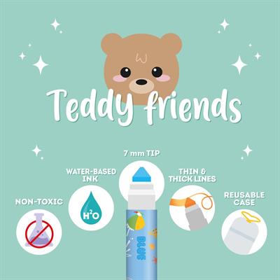 PENNARELLI TEDDY BEAR 12PZ LEGAMI