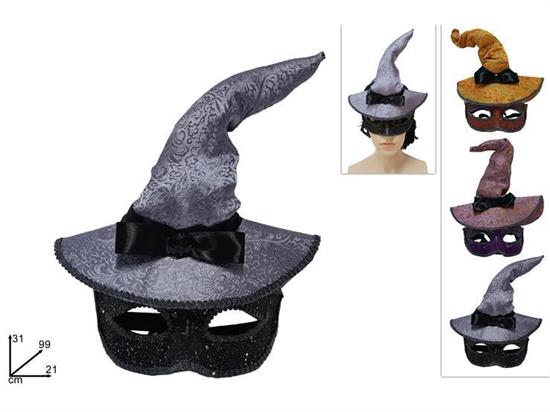 MASCHERA HALLOWEEN C/CAPPELLO