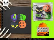 GOMMINE HALLOWEEN 4pz IN BORSINA