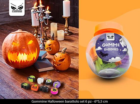 GOMMINE HALLOWEEN 6pz IN BARATTOLO