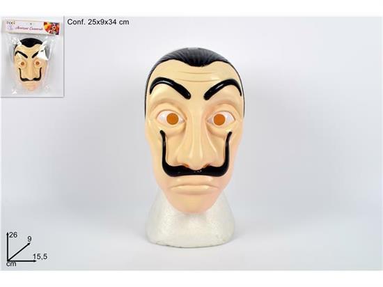 MASCHERA PERSONAGGIO PLASTICA C/BAFFI CASA CARTA