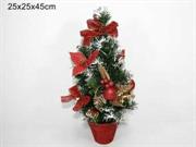 ALBERO ROSSO 45cm ADDOBBATO