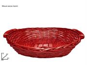 CESTA OVALE 51x42 ROSSA