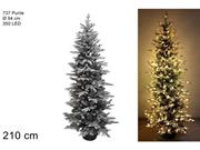 ALBERO SLIM INNEVATO IN PVC 210cm C/350 LED 737 PUNTE