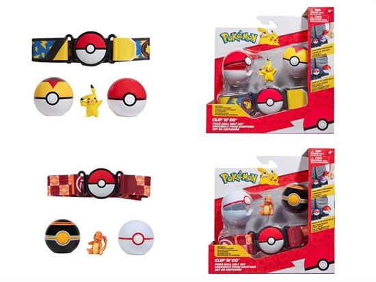 POKEMON CLIP'N GO POKE' BALL SET CINTURA ass.