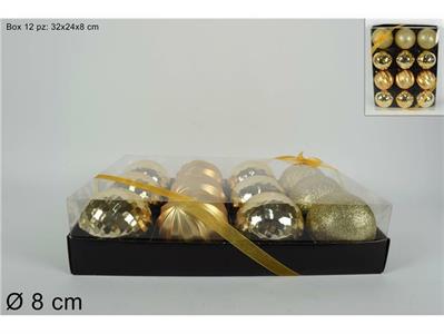 PALLE ORO 8cm 12pz