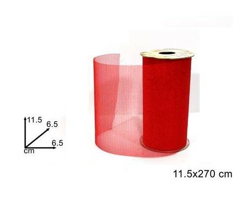 ROTOLO ORGANZA 11,5x270cm ROSSO