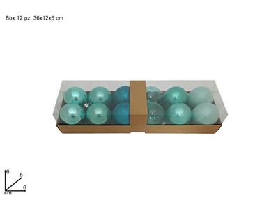 PALLE VERDE TIFFANY 6cm 12pz