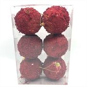 PALLE ROSSE 8cm 6pz