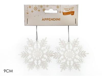 FIOCCO NEVE BIANCO APPENDINO 2pz