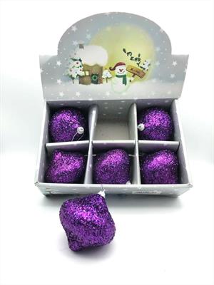 CIPOLLE GLITTER VIOLA DIAM.8 6pz