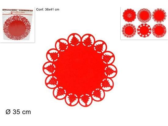 CENTRINO FELTRO ROSSO 35cm