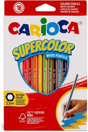 CARIOCA SUPERCOLOR MAXI 18 PASTELLI TRIANGOLARI