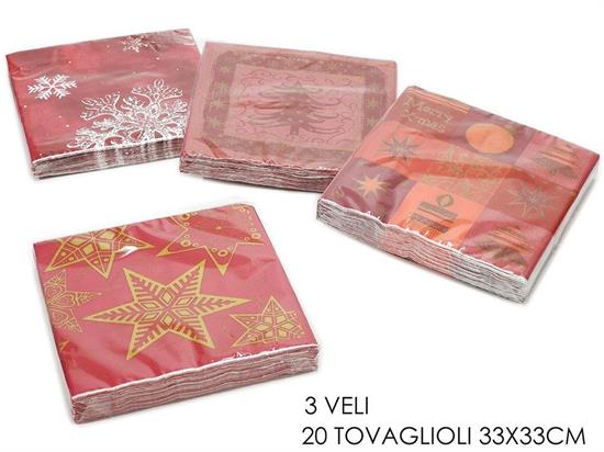 TOVAGLIOLI NATALE 20pz 33x33