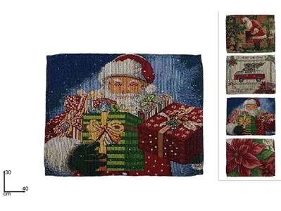 TOVAGLIETTA NATALE 30x40 TESSUTO