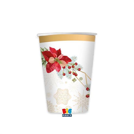 PARTY BICCHIERI NATALE ELEGANT 6pz