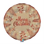 PARTY PIATTI NATALE KRAFT 30cm 6pz