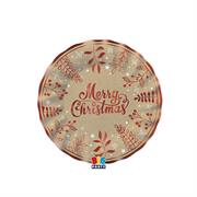 PARTY PIATTI NATALE KRAFT 20cm 6pz