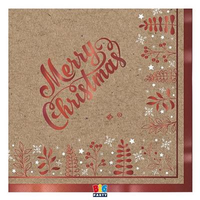 PARTY TOVAGLIOLI NATALE KRAFT 16pz