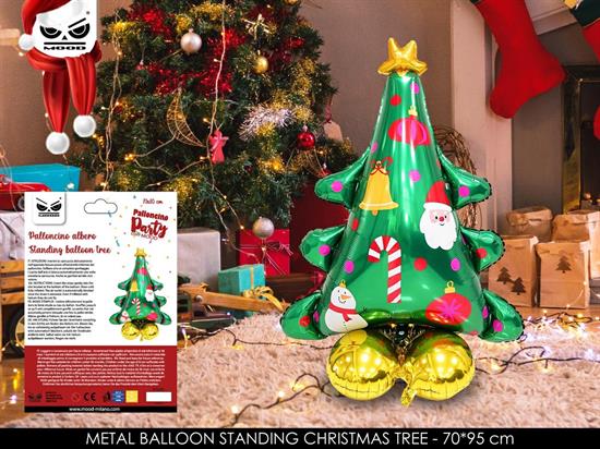 PARTY MYLAR NATALE STANDING CHRISTMAS TREE