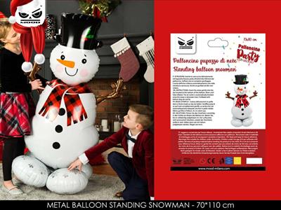 PARTY MYLAR NATALE STANDING SNOWMAN