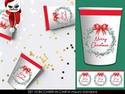 PARTY BICCHIERI MERRY CHRISTMAS 10pz