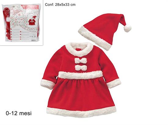 VESTITO BABBO NAT.BIMBA 0/12 mesi