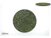 SOTTOPIATTO VERDE GLITTER ORO 33cm MELAMINA