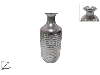 VASO METALLO 16x35cm SILVER