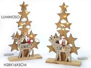 ALBERO C/RENNA XMAS B/O