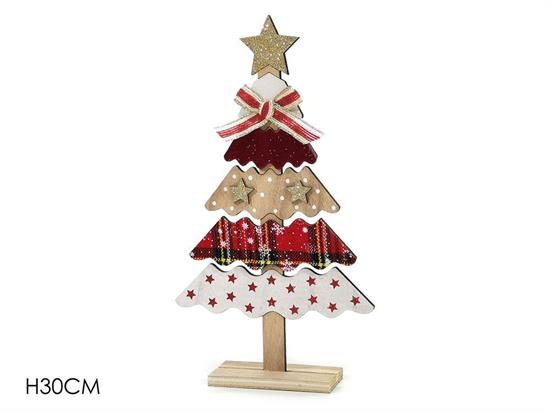 ALBERO LEGNO 30cm C/BASE