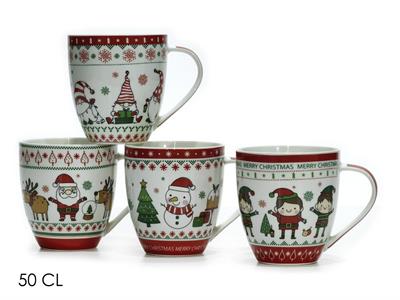 TAZZA NATALE CERAMICA 50cl